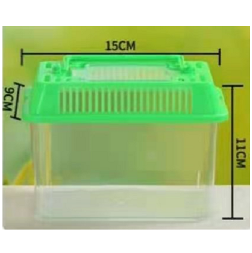 Plastic fish tank 15x11x9cm