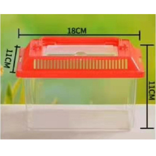 Plastic fish tank 18x11x11cm