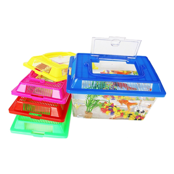 Plastic fish tank20.5cmx13cmx13cm