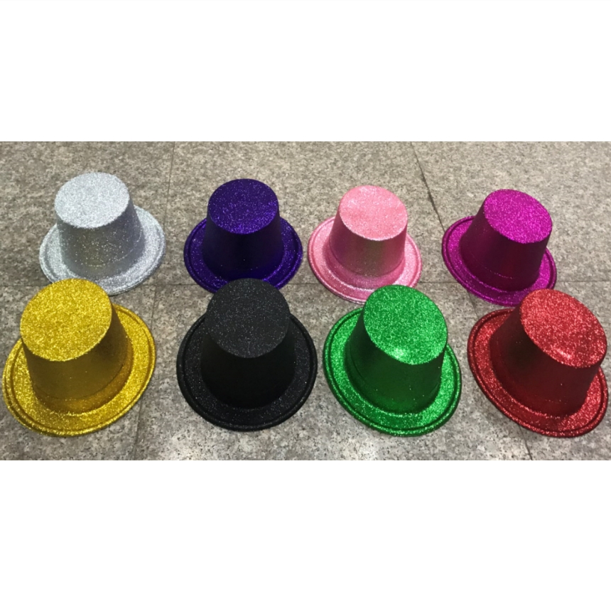 Glitter top hat