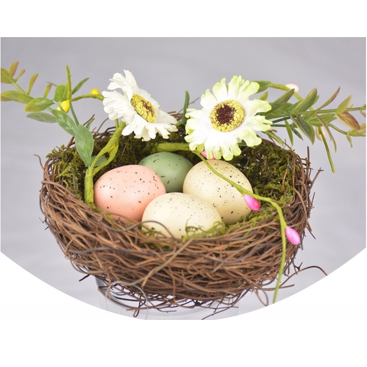 Simulation bird nest home furnishing shooting props dia12cm